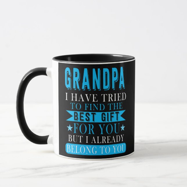 Mug Fathers Day For Grandpa From Nephew Niece Best (Gauche)