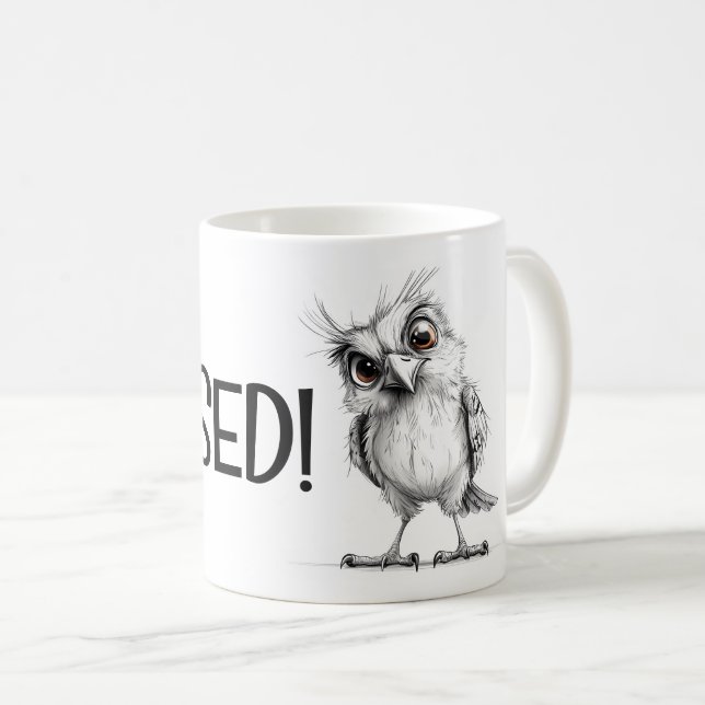 Mug Faucon concentré (Devant droit)