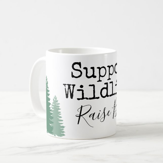 Mug faune de soutien, garçons d'augmenter (Devant gauche)