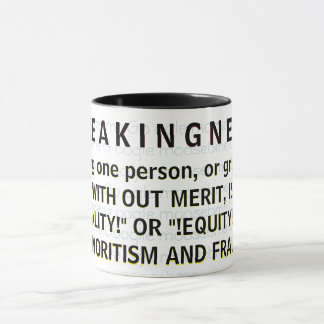 Mug Fausse "Égalité" et "Équité" EST UNE FRAUDE !