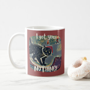 Mug Fausse Naughty Black Chat Sled Funny Xmas