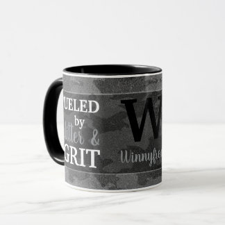 Mug Faux camouflage pailleté métallisé Monogramme