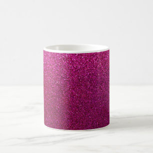 Mug Faux Hot Pink Parties scintillant Arrière - plan 