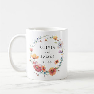 Mug Faveur du mariage fleur sauvage