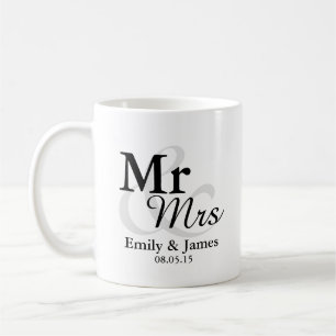 Mug Faveur élégante simple de mariage de typographie