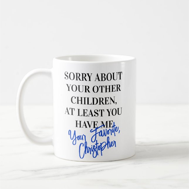 Mug Favori Fils Funny Fête des pères (Gauche)