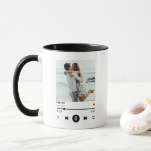 Mug Favori Song Music Playlist Photo avec code Qr