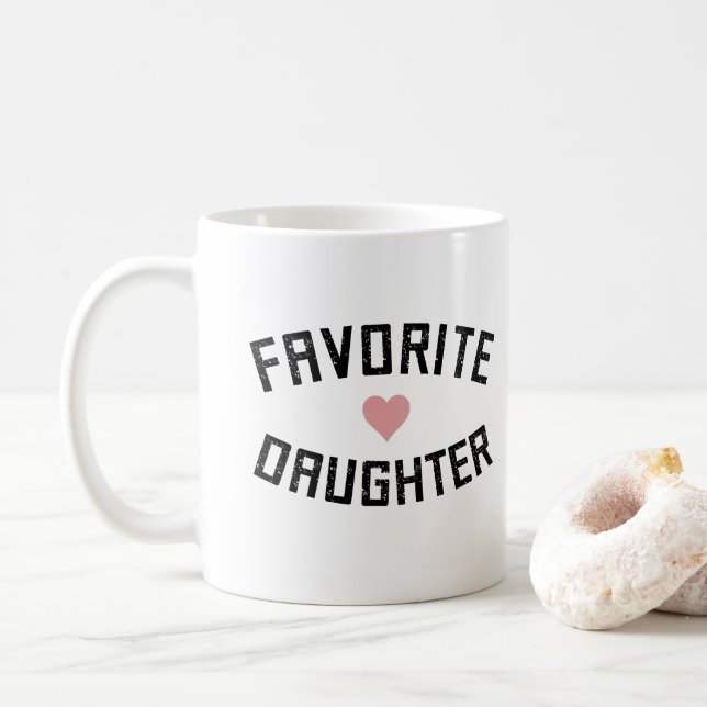Mug Favorite Fille Famille Réunion Dons Drôle (Avec donut)