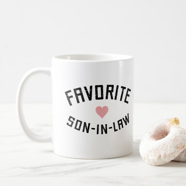 Mug Favorite Fils en belle-famille Réunion de famille  (Avec donut)