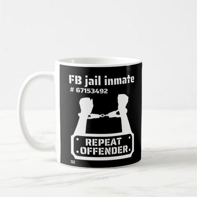 Mug "FB JAIL INMATE" drôle de détenu         (Gauche)