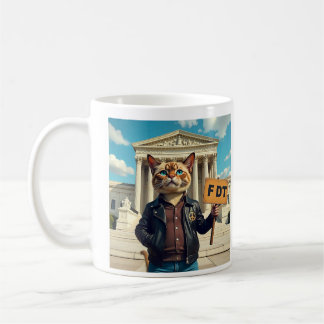 Mug FDT Chat dans la veste en cuir