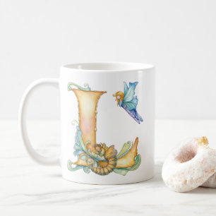 Mug Fée Arc-en-Ciel Initiale 'L'