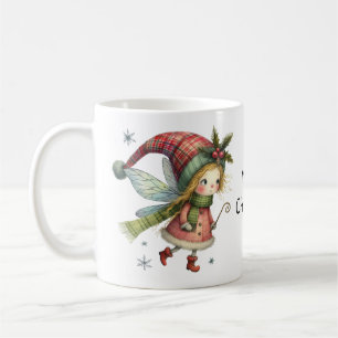 Mug Fée de Noël Whimsical avec Holly et Berries