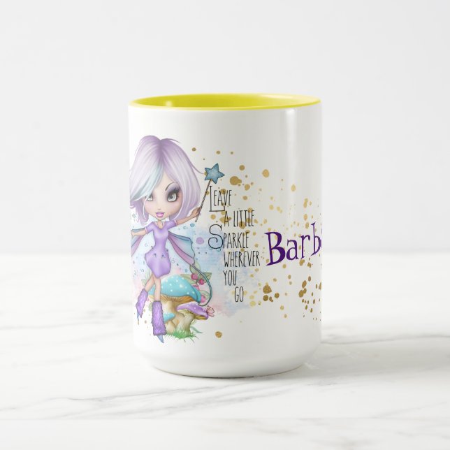Mug Fée d'étincelle personnalisée (Centre)