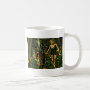 Mug Fée et tigre dans la jungle