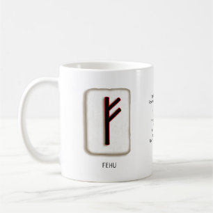 Mug Fehu RuneStone