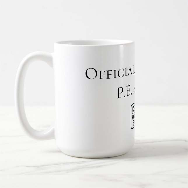 Mug Félicitations à l'ingénieur agréé (Gauche)