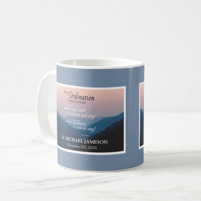 Mug Félicitations au cinquantième anniversaire de l'or (Devant gauche)