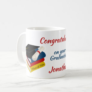 Mug Félicitations Casquette De Remise De Diplôme Et Li