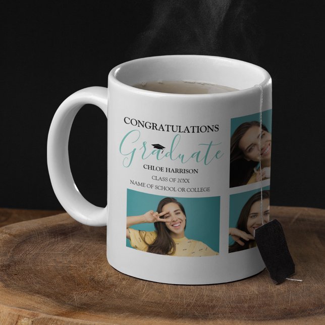 Mug Félicitations Collage de photos pour les diplômés (Créateur téléchargé)
