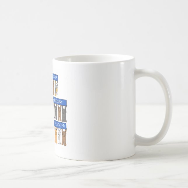 Mug Félicitations d'anniversaire de travail de 5 ans, (Droite)