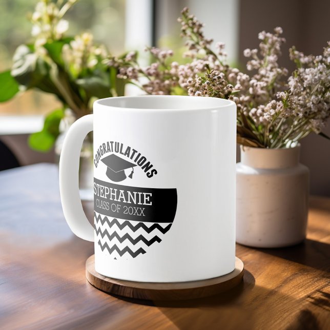 Mug Félicitations Diplômé - Graduation personnalisée (Custom mug)