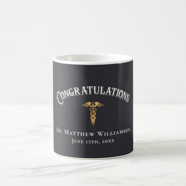 Mug Félicitations Elégant Docteur Médicale Graduation (Centre)