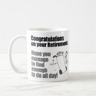 Mug Félicitations Golfeur Retraite