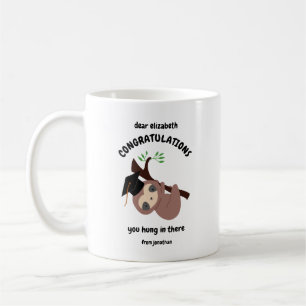 Mug Félicitations Jote Sloth Graduation Custom
