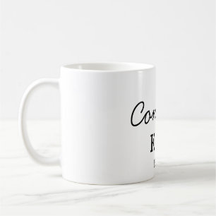 Mug Félicitations minimales simples ajoutez des lettre
