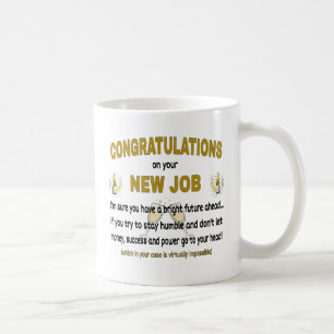 Mug Félicitations Pour Votre Nouveau Travail. Nouvell