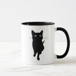 Mug Félin mignon de chat noir