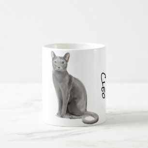 Mug Feline russe bleu