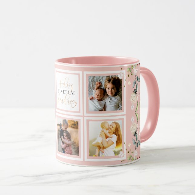 Mug Feliz Dia De Las Madres Fête des Mères Pêche Flora (Devant droit)
