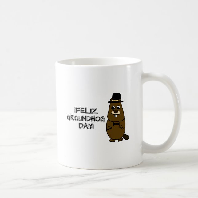 Mug Feliz Jour de la Marmotte ! (Droite)