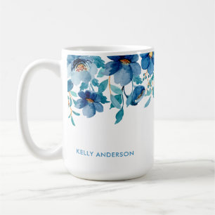 Mug Féminin Tendance Monogramme Botanique