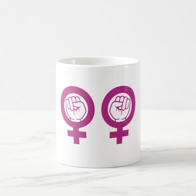 Mug Feminist Raised Fists Symbol Women's Empowerment U (Centre)