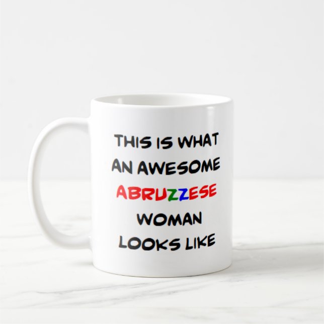 Mug femme abruzzaise, géniale (Gauche)