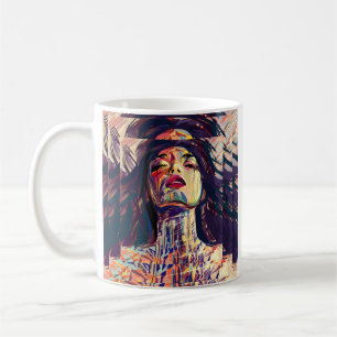 Mug Femme Abstraite et expressive