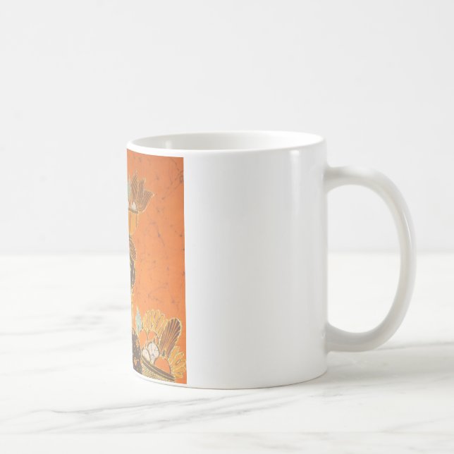 Mug Femme africaine portant panier d'art (Droite)
