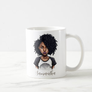 Mug Femme afro chic et classique