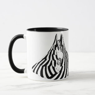 Mug Femme Ange Gardien avec petite fille Art