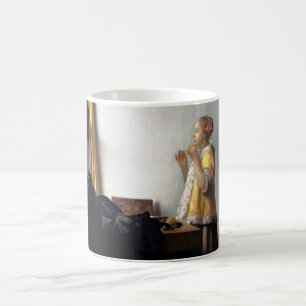 Mug Femme avec collier de perles, Johannes Vermeer