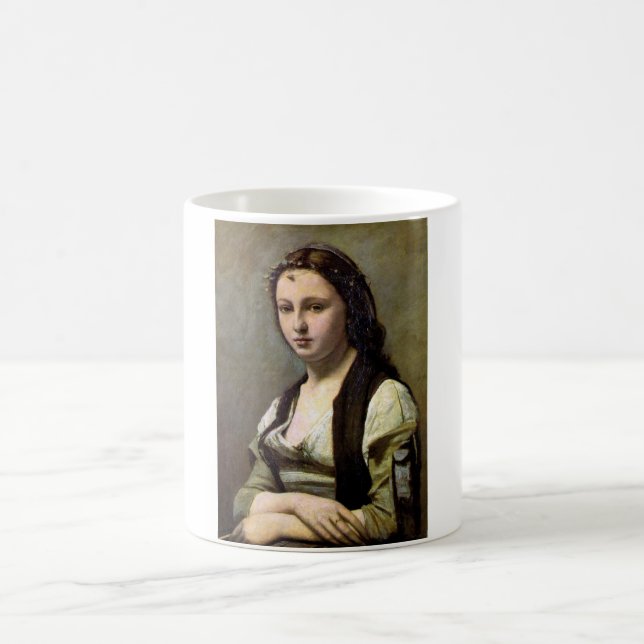 Mug Femme avec perle, Camille Corot, 1868-1870 (Centre)