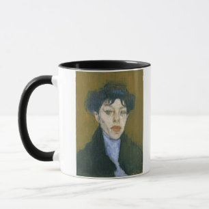 Mug Femme avec une écharpe bleue, c.1912 (huile sur la