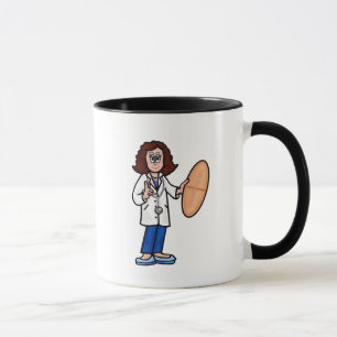 Mug Femme Brunette docteur avec gélule