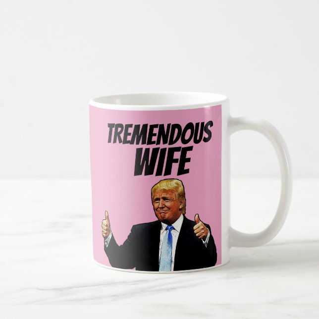 MUG FEMME CAFÉ MUG, FUNNY DONALD TRUMP (Droite)