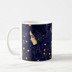 Mug Femme céleste déesse Lune étoiles Ciel