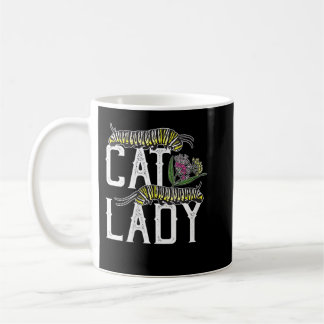 Mug Femme Chat Lady - Funny Monarch Papillon Caterpil