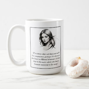 Mug Femme — Citation de batteur différente